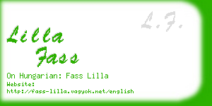 lilla fass business card